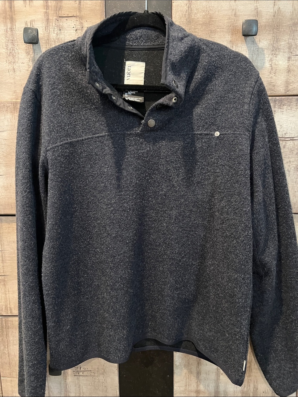 NWOT Vuori Men’s Medium Snap Sweater